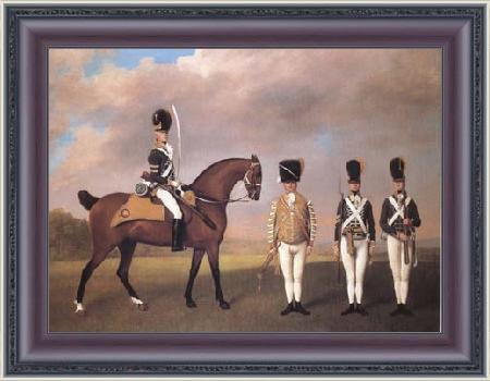 framed  STUBBS, George Soldiers of the Tenth Light Dragoons (mk25), Ta3101-1